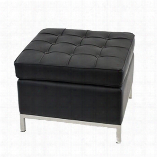 Fine Mod Imports Fmi9287 Button Leather Ottoman