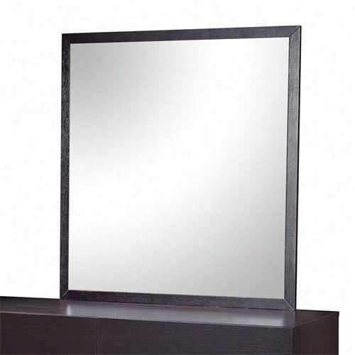 Gllobal Furniture Metro-m Metro Mirror In Wenge