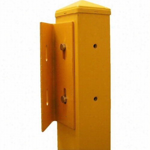 Hallowell 45-braket 5""w X 5""d X 12""h 45angle Bracket Guardrailin Safety Yellow