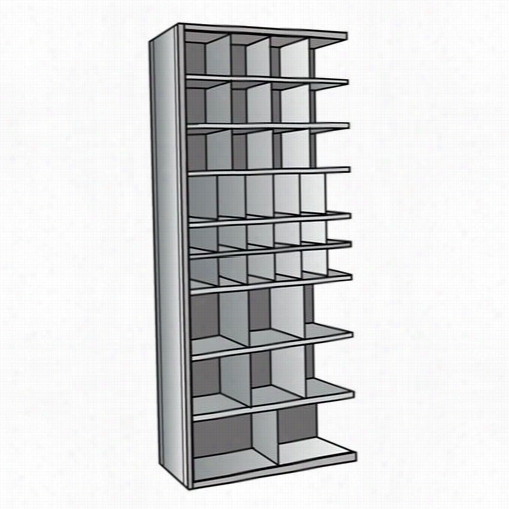 Hallowell A5535-18hg 36""w X 18&quto;&quotd X 87""h Add-on Unit Hi-tech Metal Bin Shelving In Gray