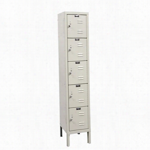 Hallowell U122-65 12""w X 12""d X 66""h 5-tier 1-wide Knock-down Premium Locker