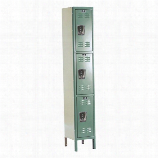 Hallowell U1288-3a 12"&qout;w X 18""d X 78""h Triple Tier 1-wid Ea Ssembled Premium Locker