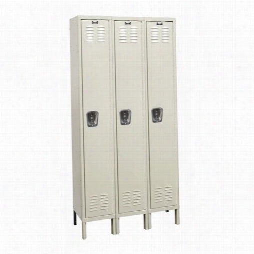 Hallowell U3518-1a 45""w X 21""d X 78""h Sinlge Tier 3-wide Assembled Premium Locker
