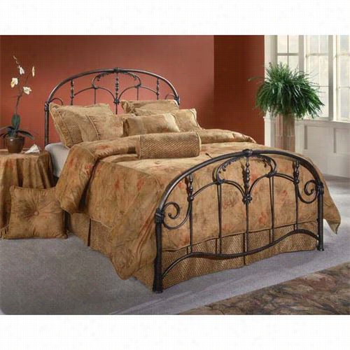 Hillsdale Movables 1293-660 Jacqueline King Bed Set In Old Brushed Pewter - Rails Nnot Included