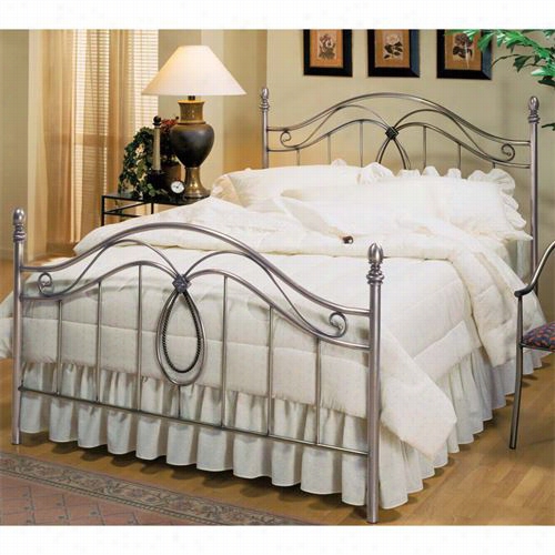 Hillsdale Furniture 167kb Milano King Bed Set In Antique Pewter - Rails Not Included