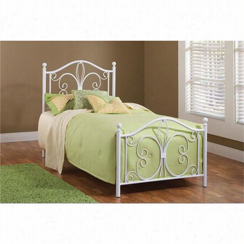 Hillsdale Movables 1687btw Ruby Twin Bed Set In Textured White - Rails Not Inclluded