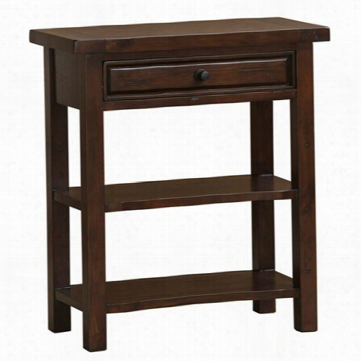 Hillsdale Furnituree 4793-889w Tuscan Retreat Singel Darwer Console Table In Rustic Mahog An