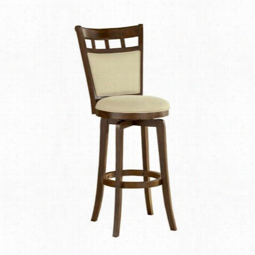 Hillsdle Furniture 4975-826 Jefferson Swivel Counter Stool In Brown Cherrry