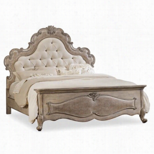 Hooker Furniture 5450-90680 Chatelet Upholstered California King Panel Bed In Light Wood