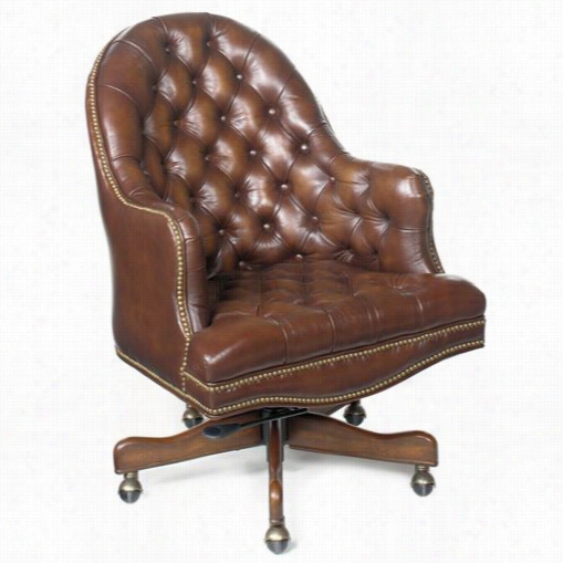 Hooker Furniture Ec292 Derby Prairie Meadow Executive Saivel Tilt Chair N Brown