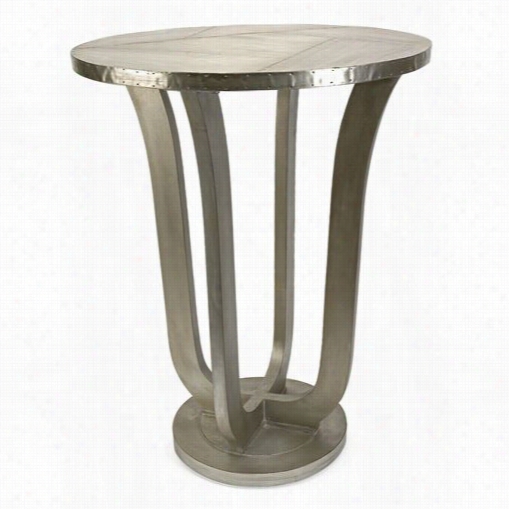 Imax Worldwide 68044 Jensen Aluminum Cald Table In Light Wood