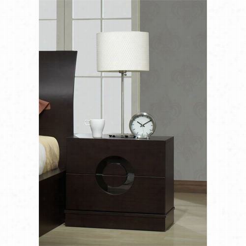 J&m Furniiture 1754428-ns Zen Night Stand Ih Black