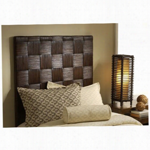 Jeffan Bb-hd007t W Square Weae Twin Headboard In Dark Espressl