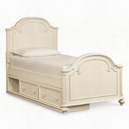 Legacy Classic Furniture 3850 4104k Charlotte Ful L Complet Earched Panel Bed In Antique Pale With Light Distressing