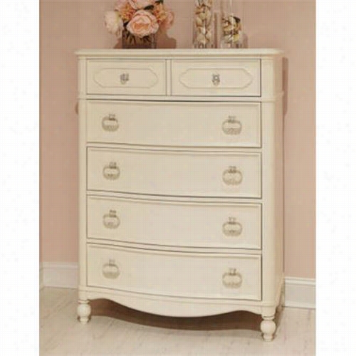 Legacy Clas5ic Furniture 4910-2200 Wendy Bellissimo Drawer Chest In Antique Linen White