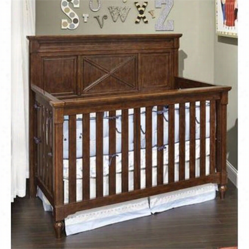 Legacy Classic Furniture 4920-8900 We Ndy  Bellissimo Grow With Me Convertible Crib In Asddle Brown