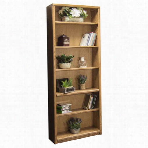 Legdndss Furniture Cc6684.lto Contemporary Bookcase With 1 Fixed And 4 Adjustable Shelve In Light Oak