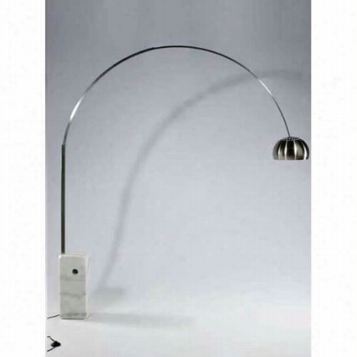 Mobital M-d-l-arc-lamp-wh Arc Lamp In White Marble Base