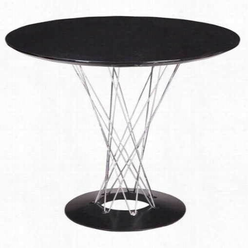 Mod Made Mm-gt-07r-black(47) Wind In 47"" Table In Black/silver