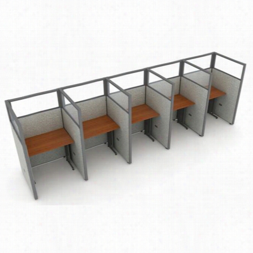 Ofm T1x5-6337-p Rize 63"" X 37"" 1x5 Privacy Statikj Units With Polycardbonate Panels