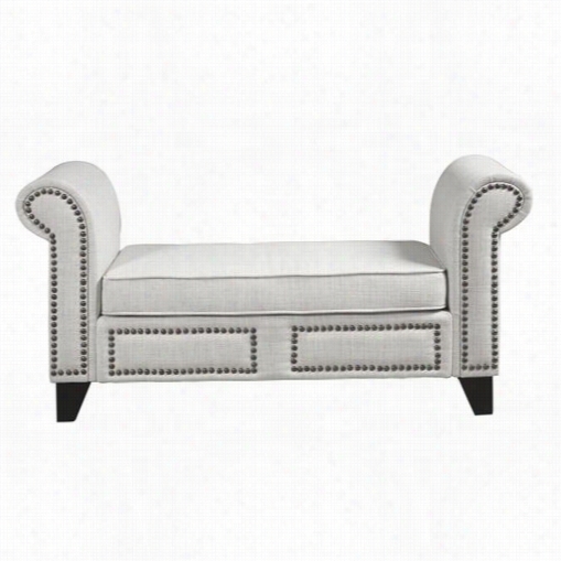 Pri Ds-2182-132 Noble Bed Bench Leisure In Cream