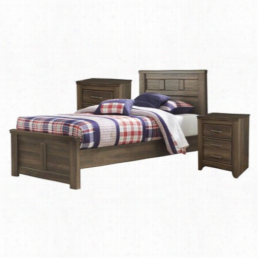 Signst Ure Deign By Ash Ley B251-84-b251-86-b251-87-b251-92-b251-92 Juararo Full Panel Bed Withh Two 2-drezwer Nightstands