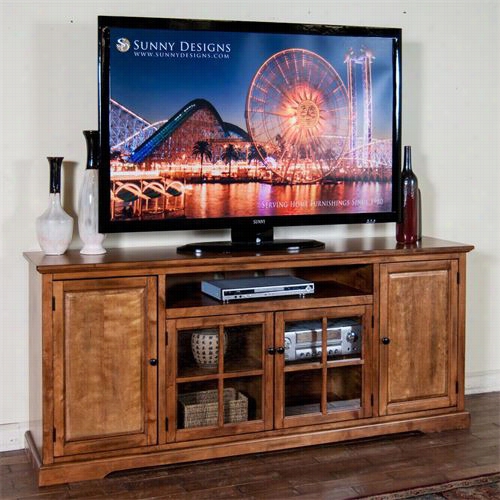 Sunny Designss 3474rb-78  Sedona 78"" Tv Console In Rusticbirch