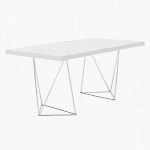 Temahome 9500.611 Multi 63"" Table Top Wit Trestles Dniing Table