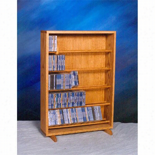 The Wood Shed 506-24 Solid Oak Dowrl Ca Binet For Cd's