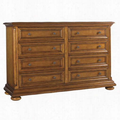 Tommy Bahama 531-222 Island Estate Martinique Double Dresser In Plan Tation/medium Brown