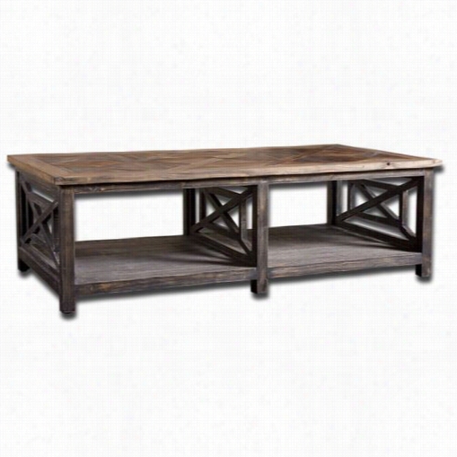 Uttermost 24264 Spro Reclaimed Cocktail Tsble In Natural Wood