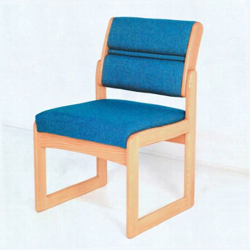 Wooden Mallet Dw2-1 Valle Y Armless Guest Chair With Sled Base
