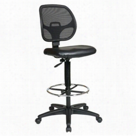 Worksmart Dc2990v Deluxe  Mseh In A ~ward Direction Drafting Chair With 20""dia Foot Ring