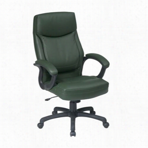 Worksmart Ec658 3executve High Back  Eco Leather  Seat Of Justice With Locking Tilt  Contro And Color Match Stitching