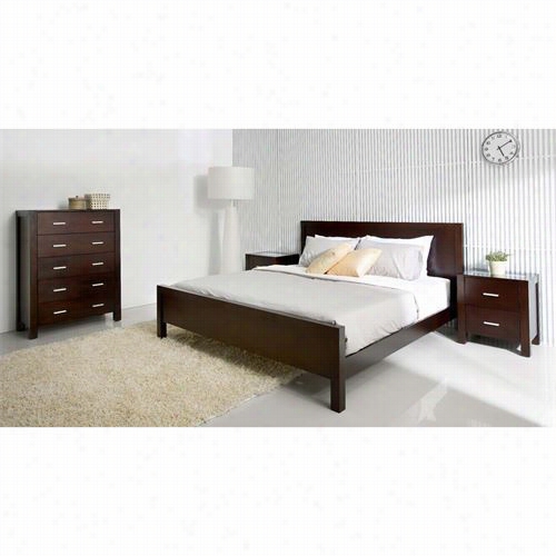 Abbyson Living Hm-5000-kg4 Aspen 4 Pieces King Bedroom Set In Capuccino