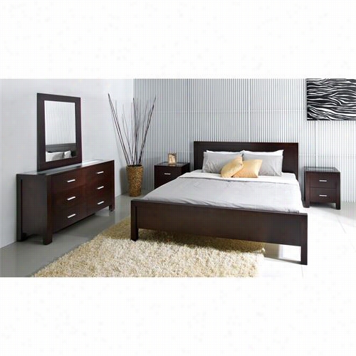 Abbyson Living Hm-5000-qn5 Aspenn 5 Pieces Queen Bedroom Set In Capuccci No