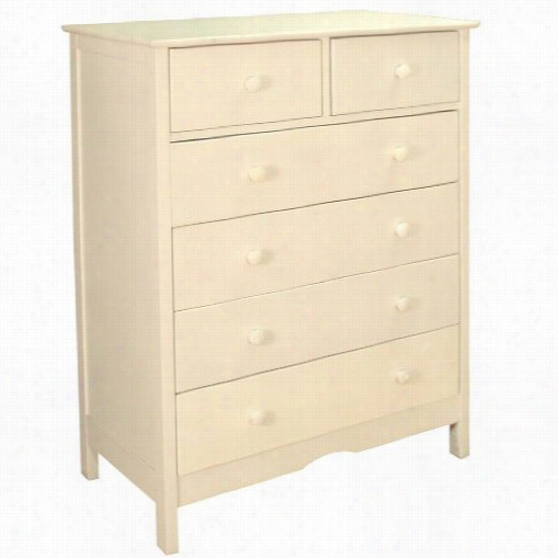 Afg Baby Furnituree 860w Molly 6 Drawer Dresser In White