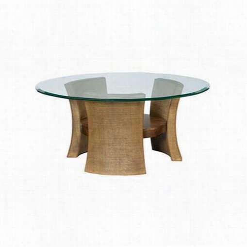 American Drew 314-911 Grove Point Round Cock Tail Table In Chocolate Brown Accent