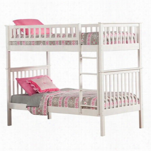 Atlantic Furniture Ab56102 Woodland Twin Overtwin Bunk Bed