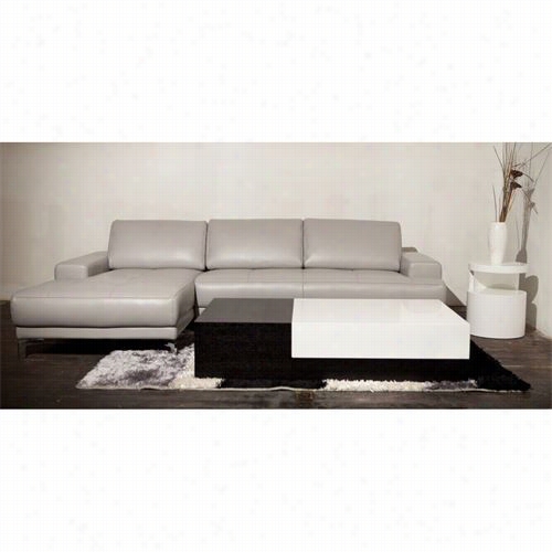 Beverly Hills   Furniture Urban-taupee-lh Furban Left Facing Chais Esectional In Taupe