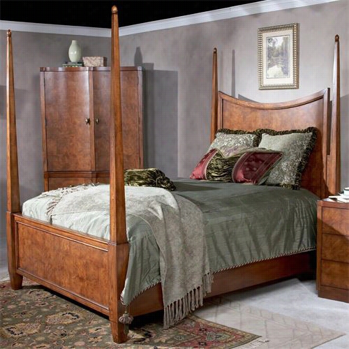 Butler  9093108 Chicago Millennium Park Calif Ornia King Possterbed In Chestnut Burl