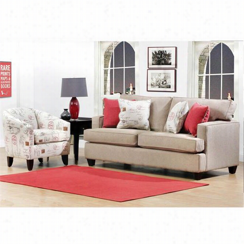 Chelseah Ome Furniture 152769-s Boulder Sofa In Unique Bisqhe