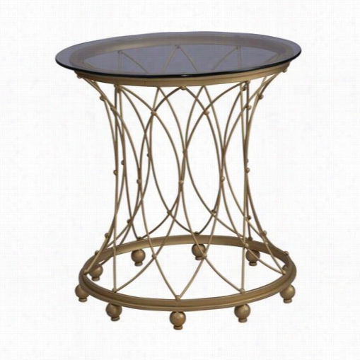 Coast To Coast 67437 Round Afcent Table In Kindrick Gold