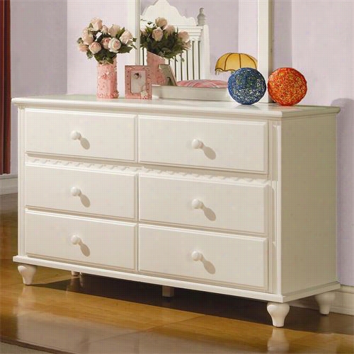 Coaster Furniture 400363 Pepper 6 Dresser In White