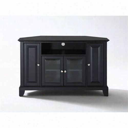 Crosley Furniture Kf10006cbk Newport 48"& Qout; Low Profile Moder N Leg T V Stand In Black