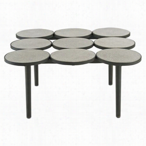 Currey And Cokpany 4181 Disc Coffee Table In Blacksmith