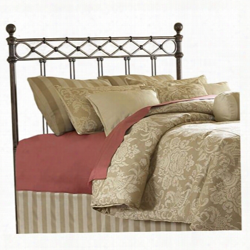 Fashion Bed Group B12285 Argyle Copper Chrome Queen Headboard