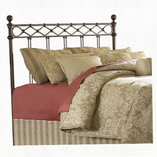 Fashion Bed Grroup B12286 Argyle Copper Chrome King Headboard