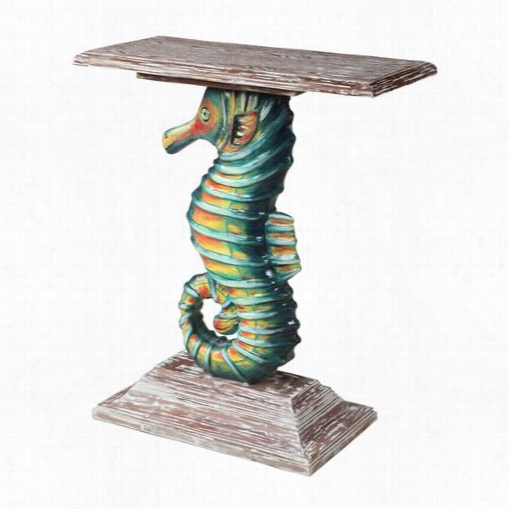 Gail's Accents 55-120co Shoreline Dick's Sea Horse Console