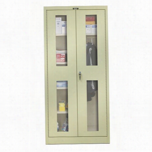 Hallowell 855c24ev 3 6""w X 24""d X 78"; &quo;h 800 Sries Single Tier Double Ventilated Door 1-wide Knock-doowwn Stationary Co Mbination Cabinet